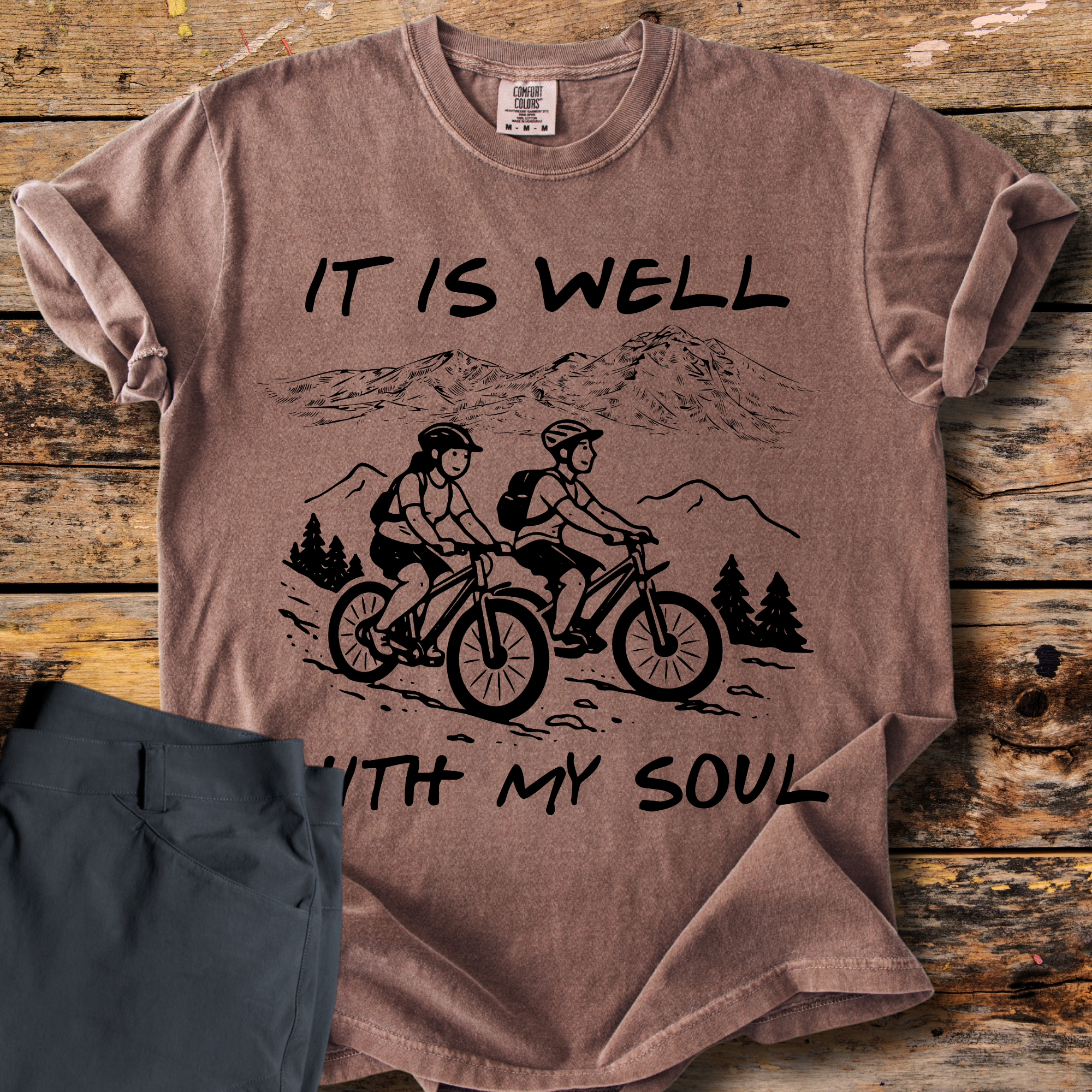 It Is Well With My Soul Biking T-Shirt