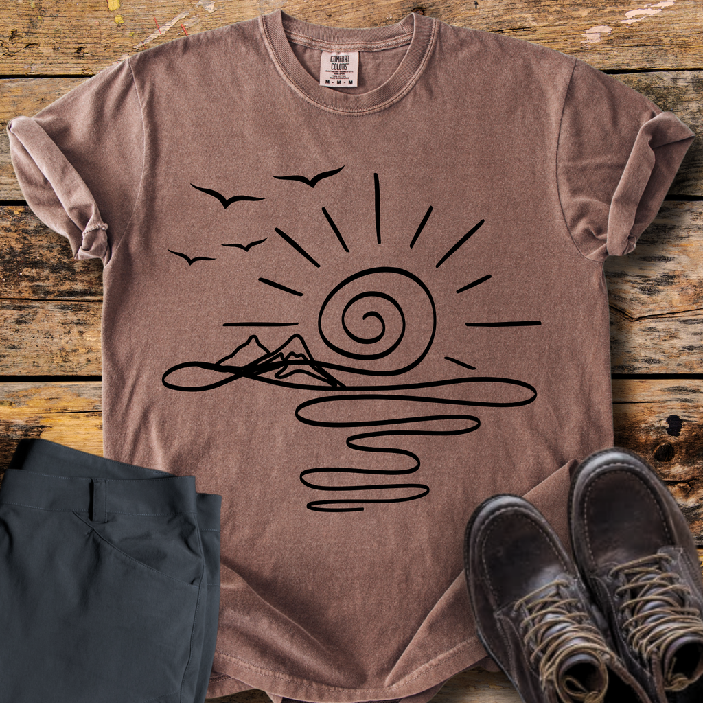 Spiral Sunrise River T-Shirt