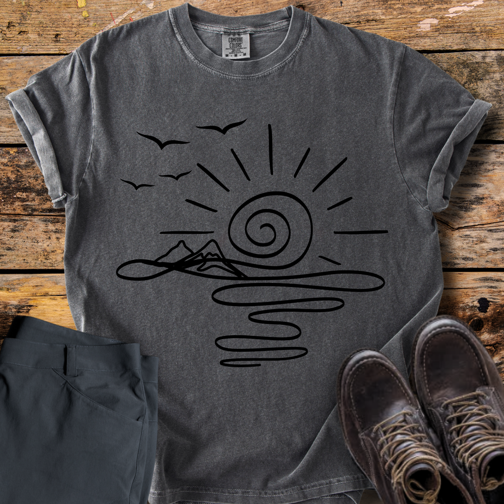 Spiral Sunrise River T-Shirt