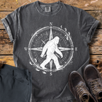 Strolling Bigfoot Compass T-Shirt