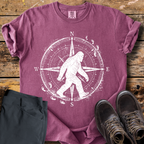 Strolling Bigfoot Compass T-Shirt