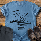 Spiral Sunrise River T-Shirt