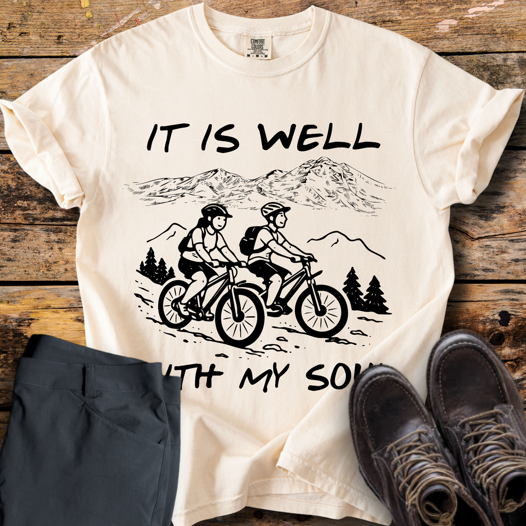 It Is Well With My Soul Biking T-Shirt