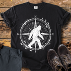 Strolling Bigfoot Compass T-Shirt