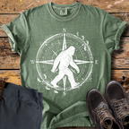 Strolling Bigfoot Compass T-Shirt
