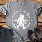 Strolling Bigfoot Compass T-Shirt