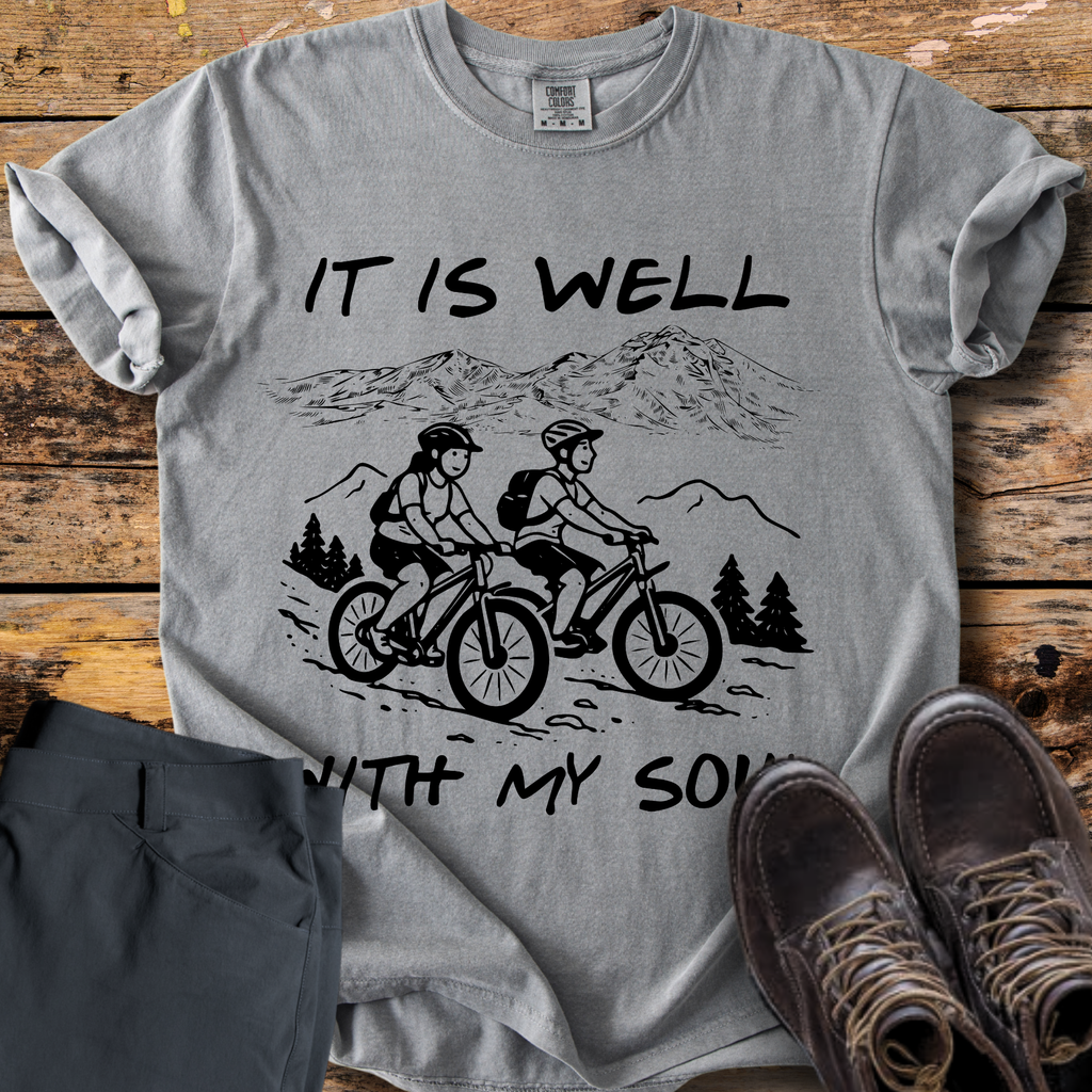 It Is Well With My Soul Biking T-Shirt