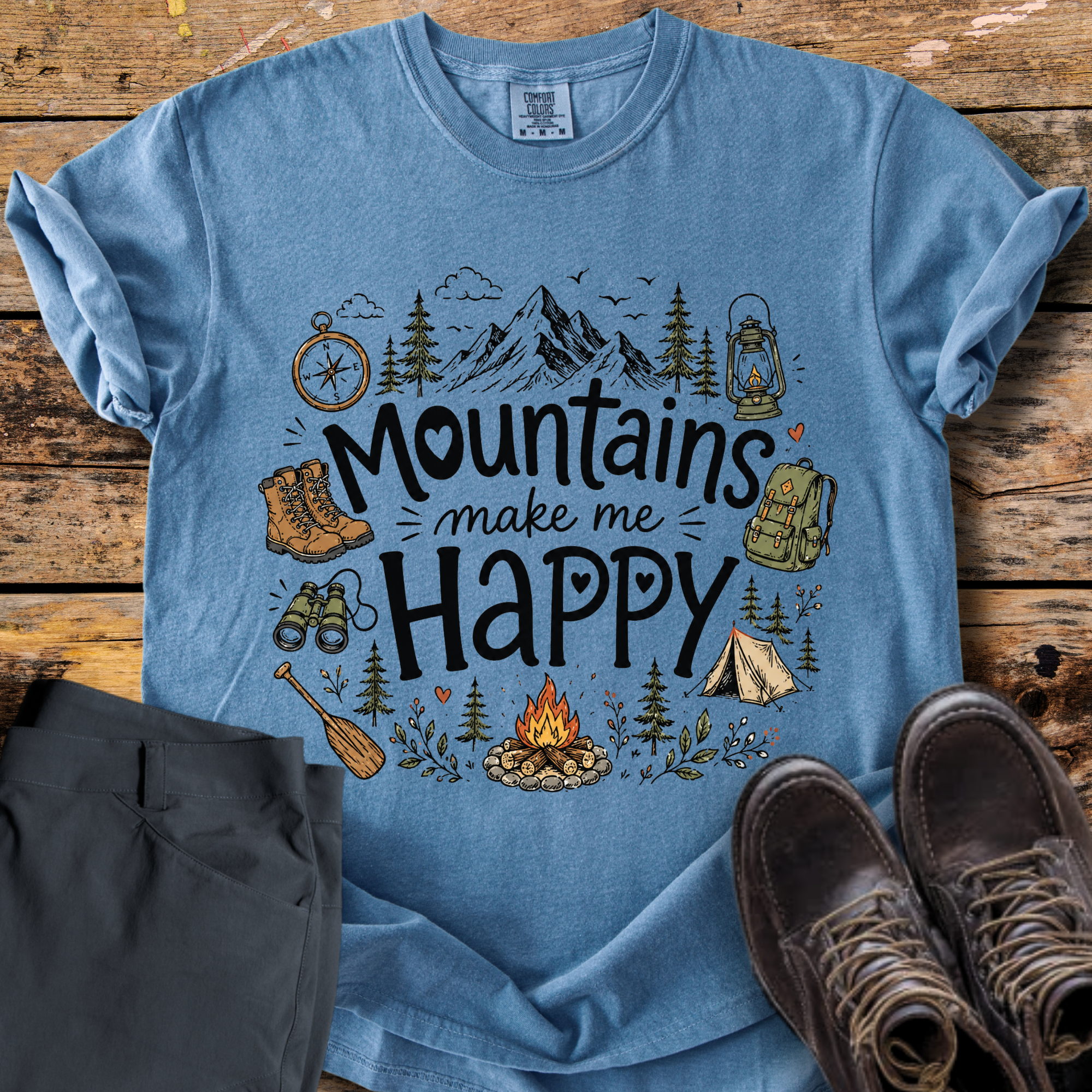 Mountains Make Me Happy T-Shirt
