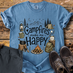 Campfires Make Me Happy T-Shirt