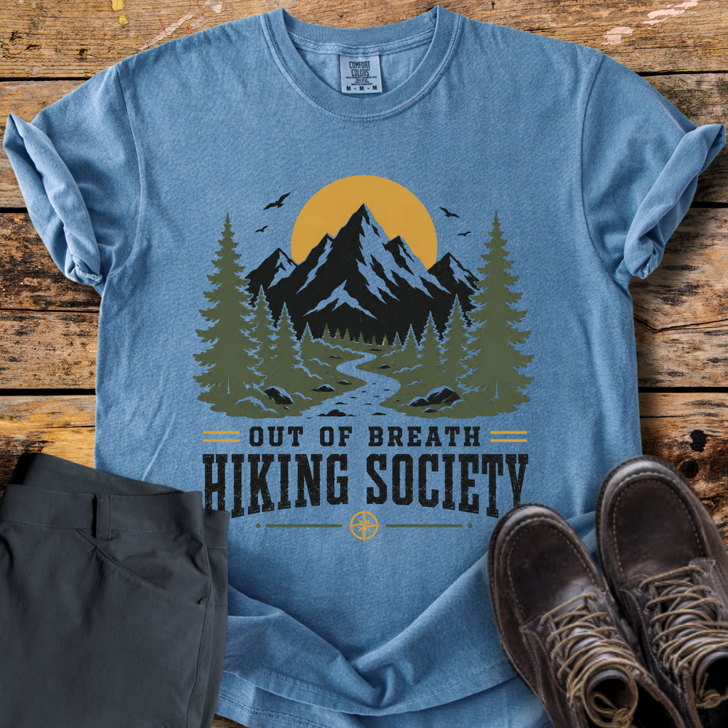 Out Of Breath Hiking Society T-Shirt