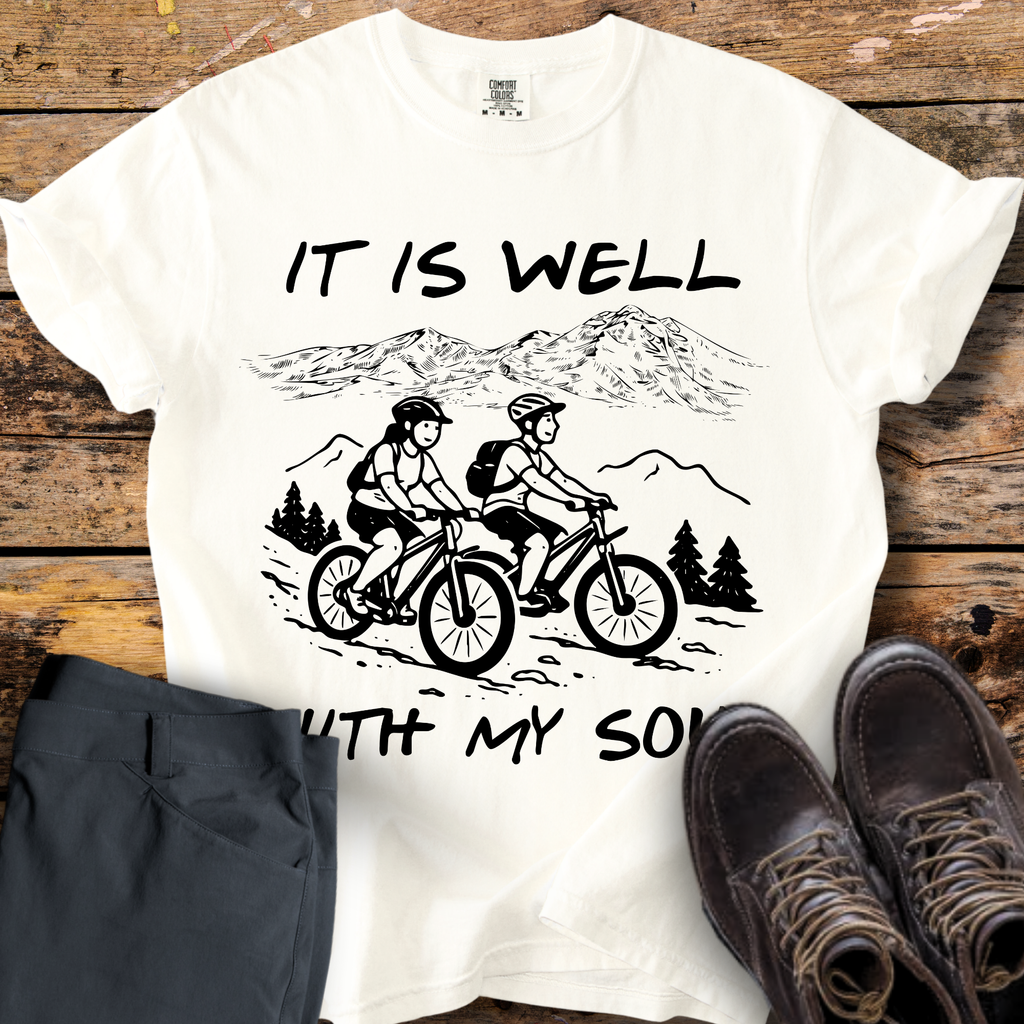 It Is Well With My Soul Biking T-Shirt