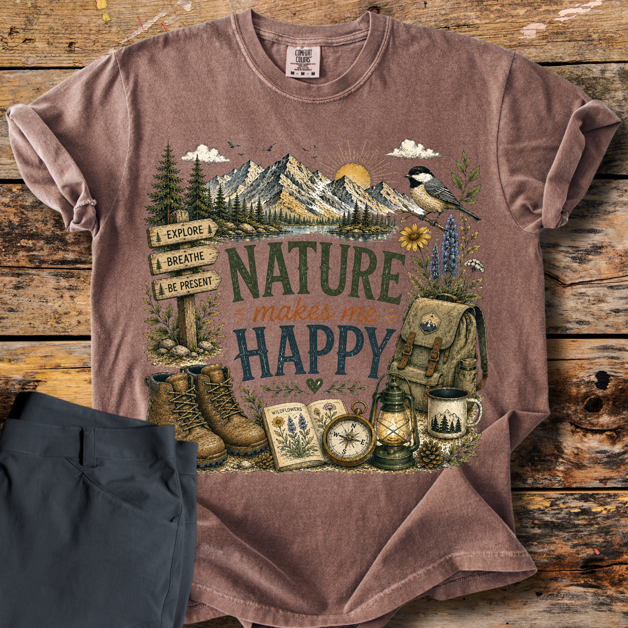 Nature Makes Me Happy T-Shirt