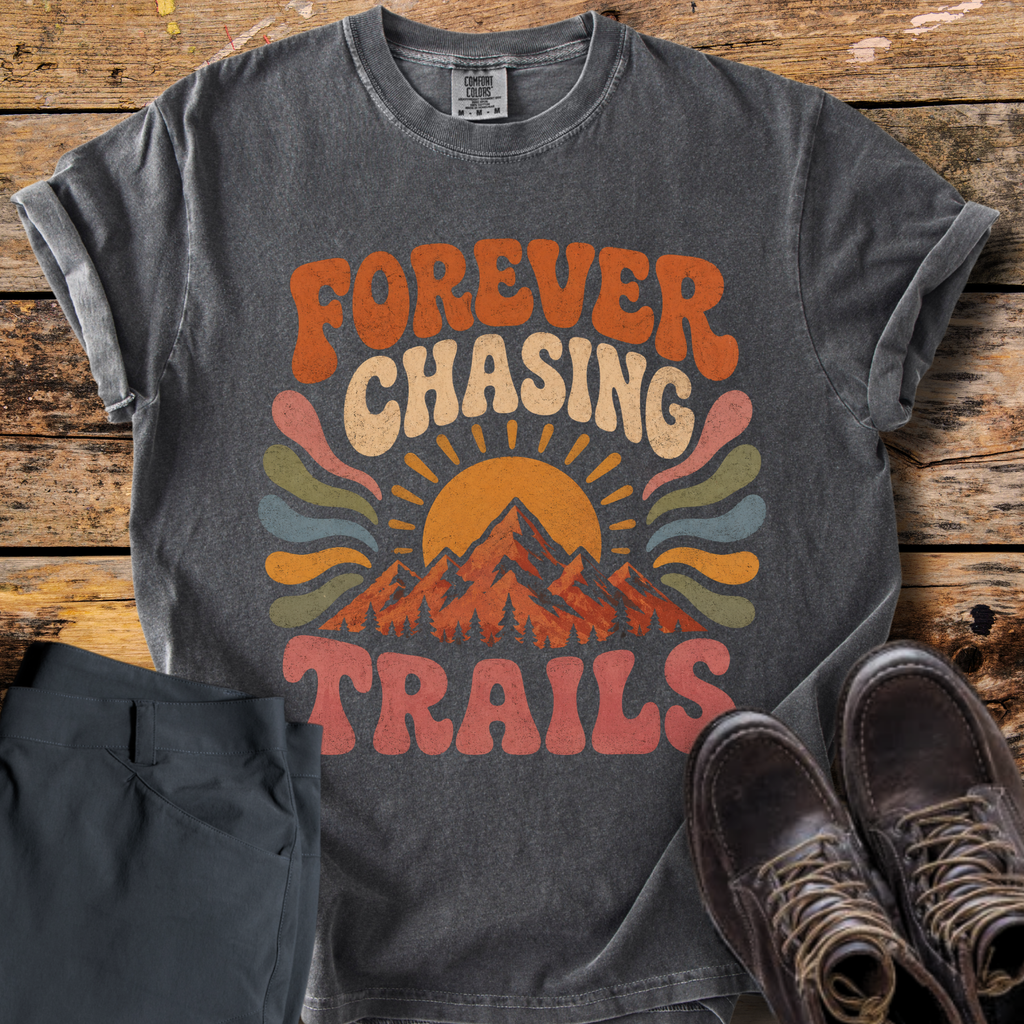 Forever Chasing Trails Retro T-Shirt