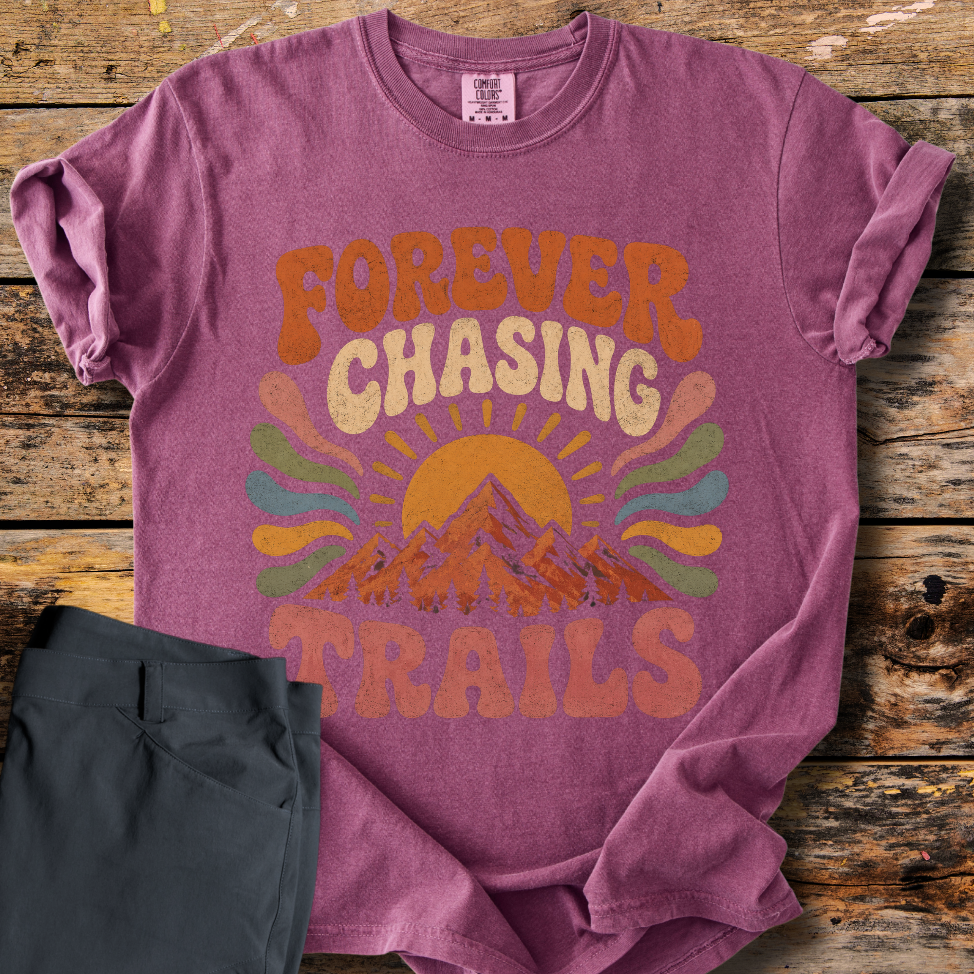 Forever Chasing Trails Retro T-Shirt