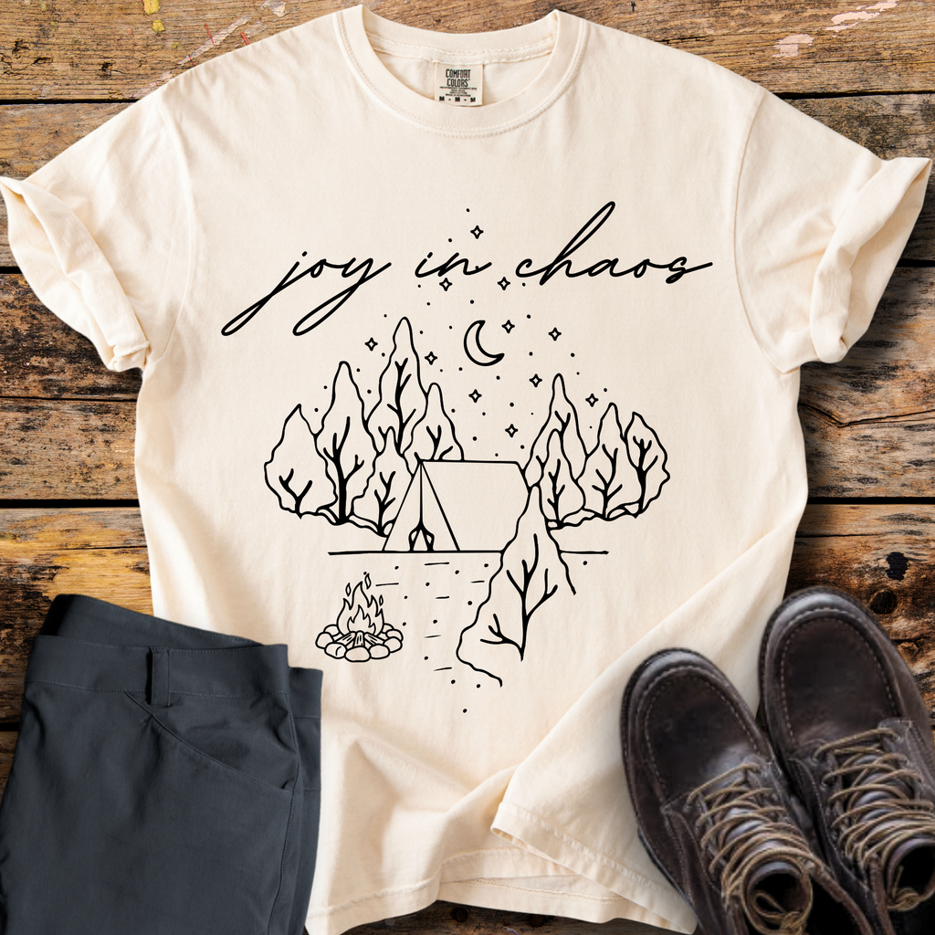Joy In Chaos Camping T-Shirt