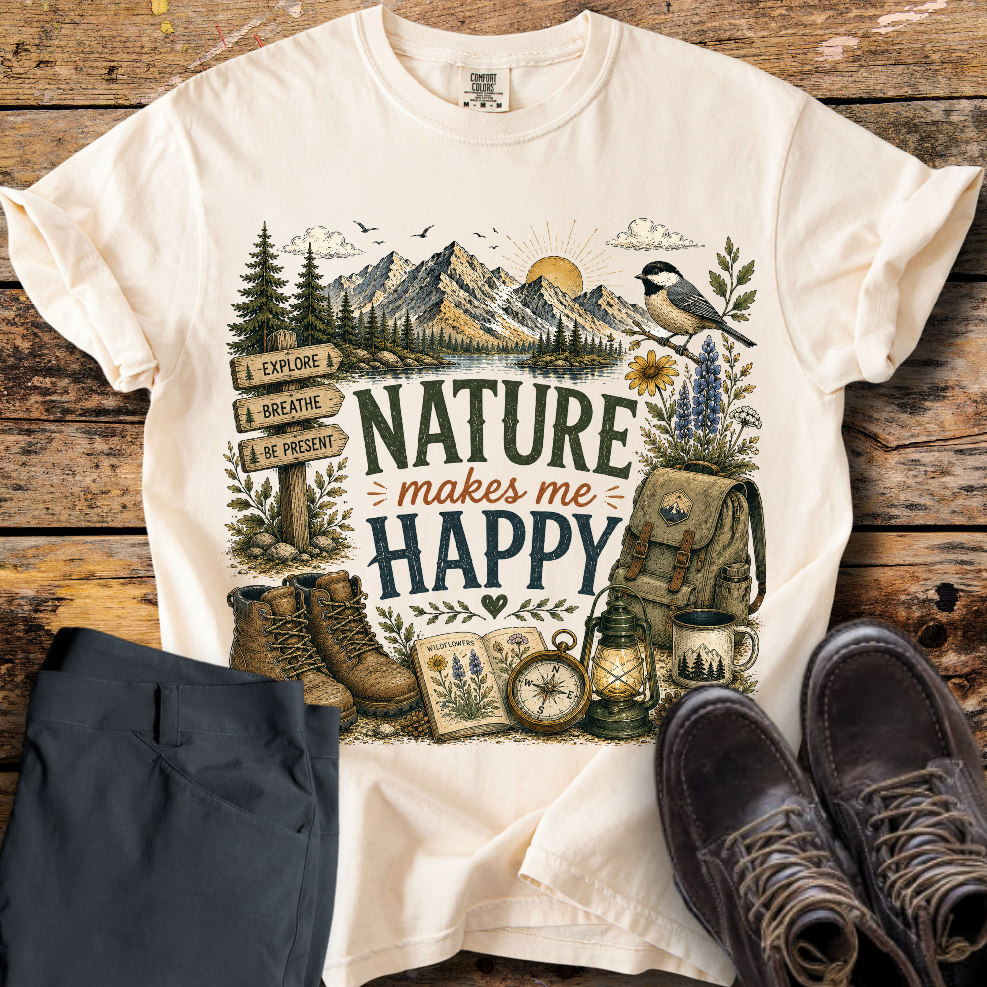 Nature Makes Me Happy T-Shirt