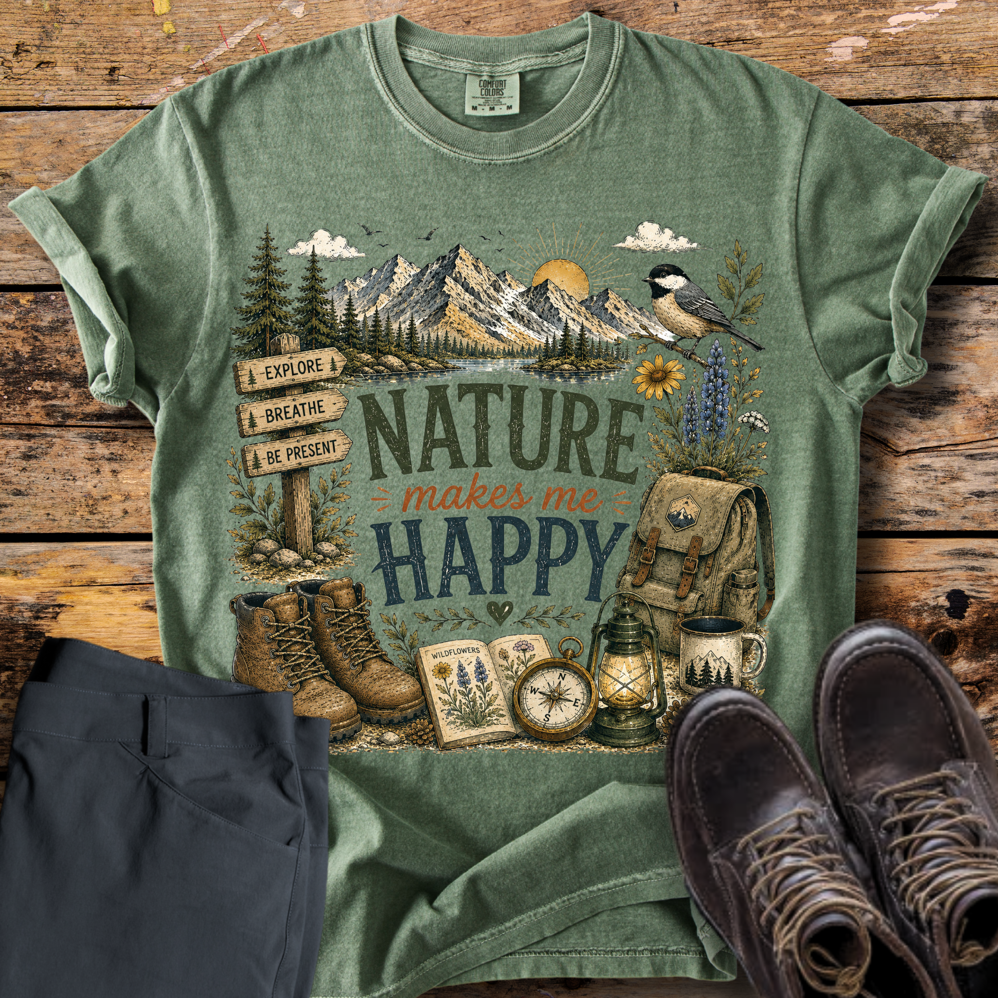 Nature Makes Me Happy T-Shirt
