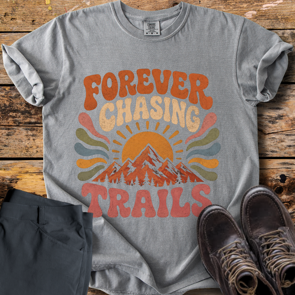 Forever Chasing Trails Retro T-Shirt