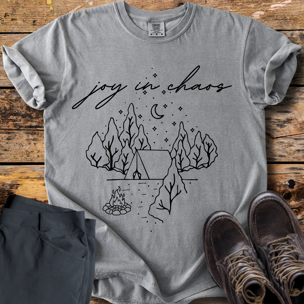 Joy In Chaos Camping T-Shirt