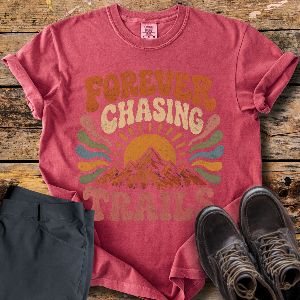 Forever Chasing Trails Retro T-Shirt