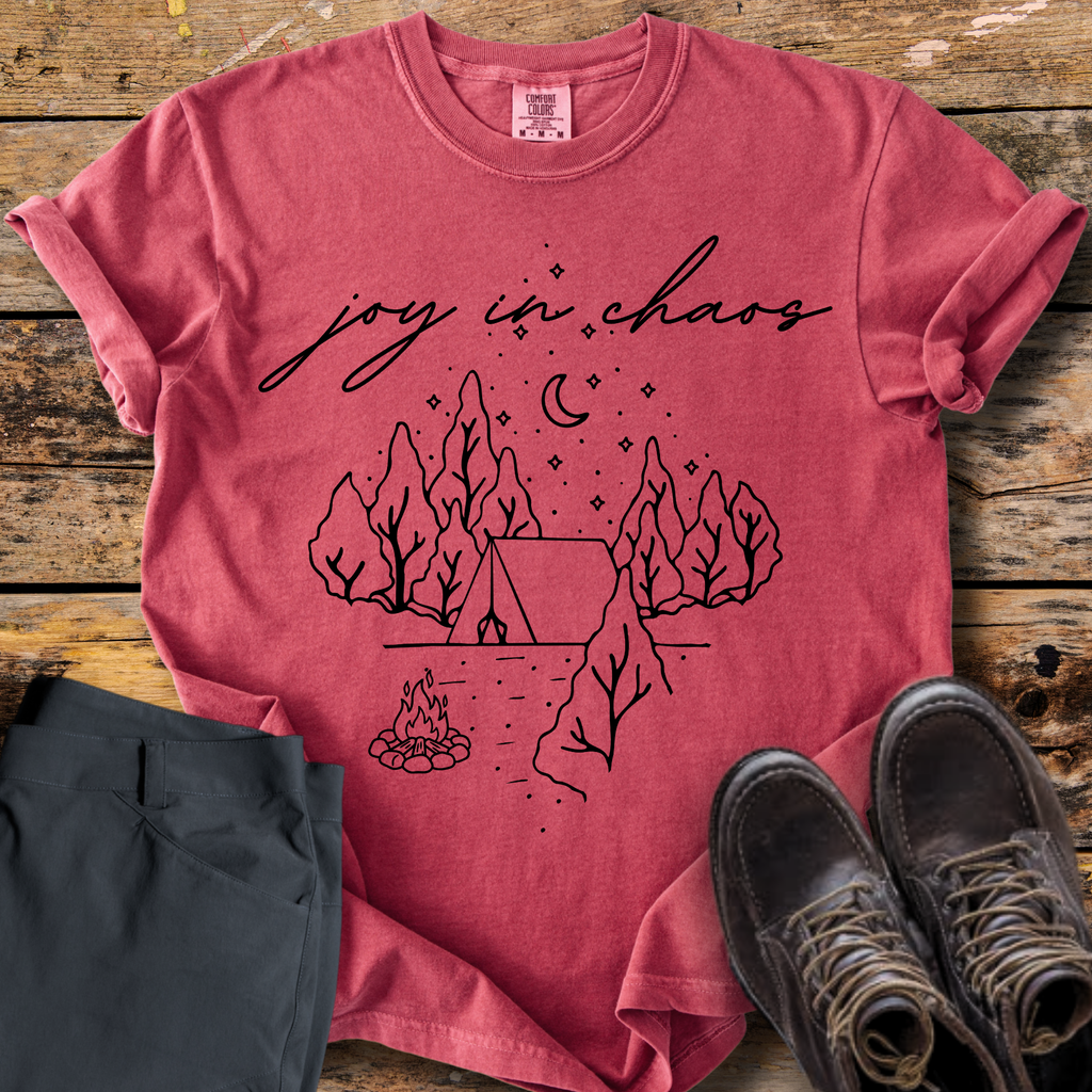 Joy In Chaos Camping T-Shirt
