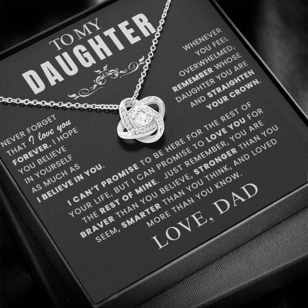 Endless Love For Daughter Necklace Gift Set