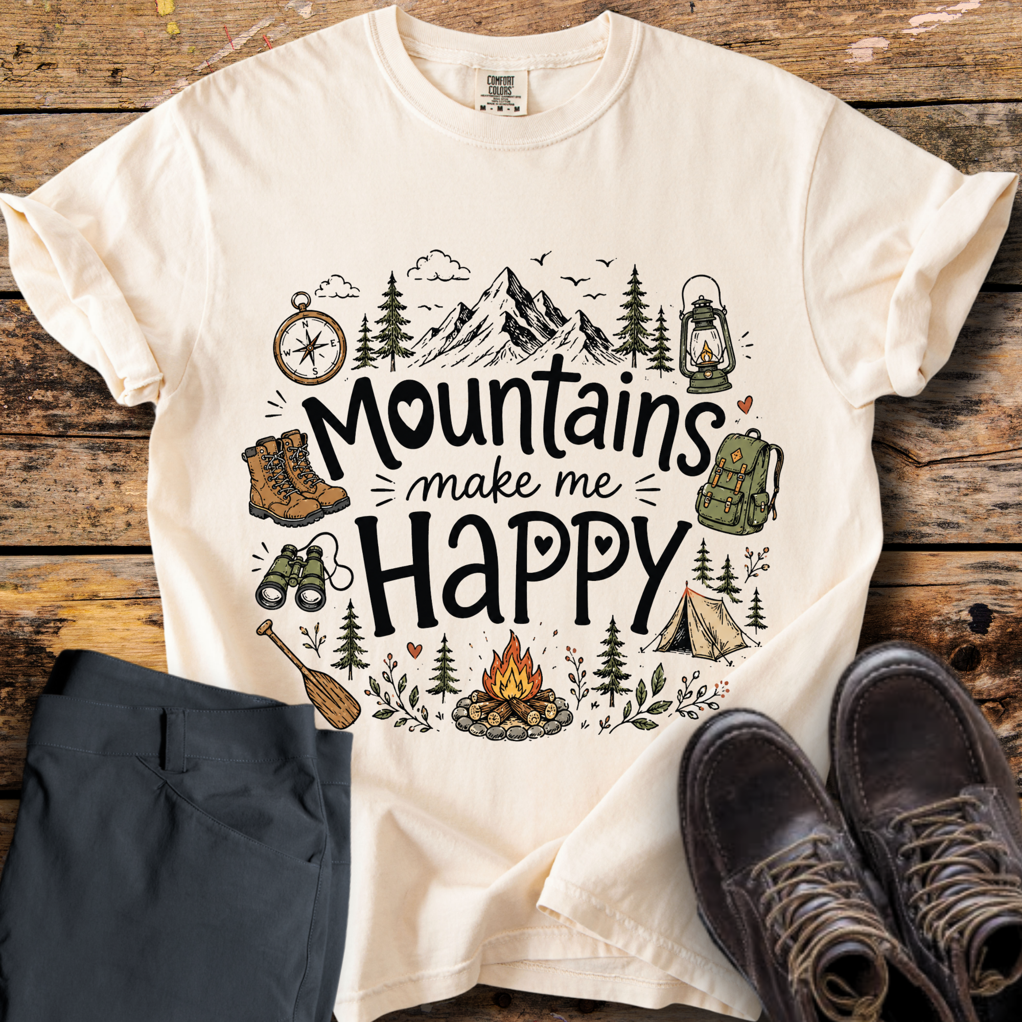 Mountains Make Me Happy T-Shirt