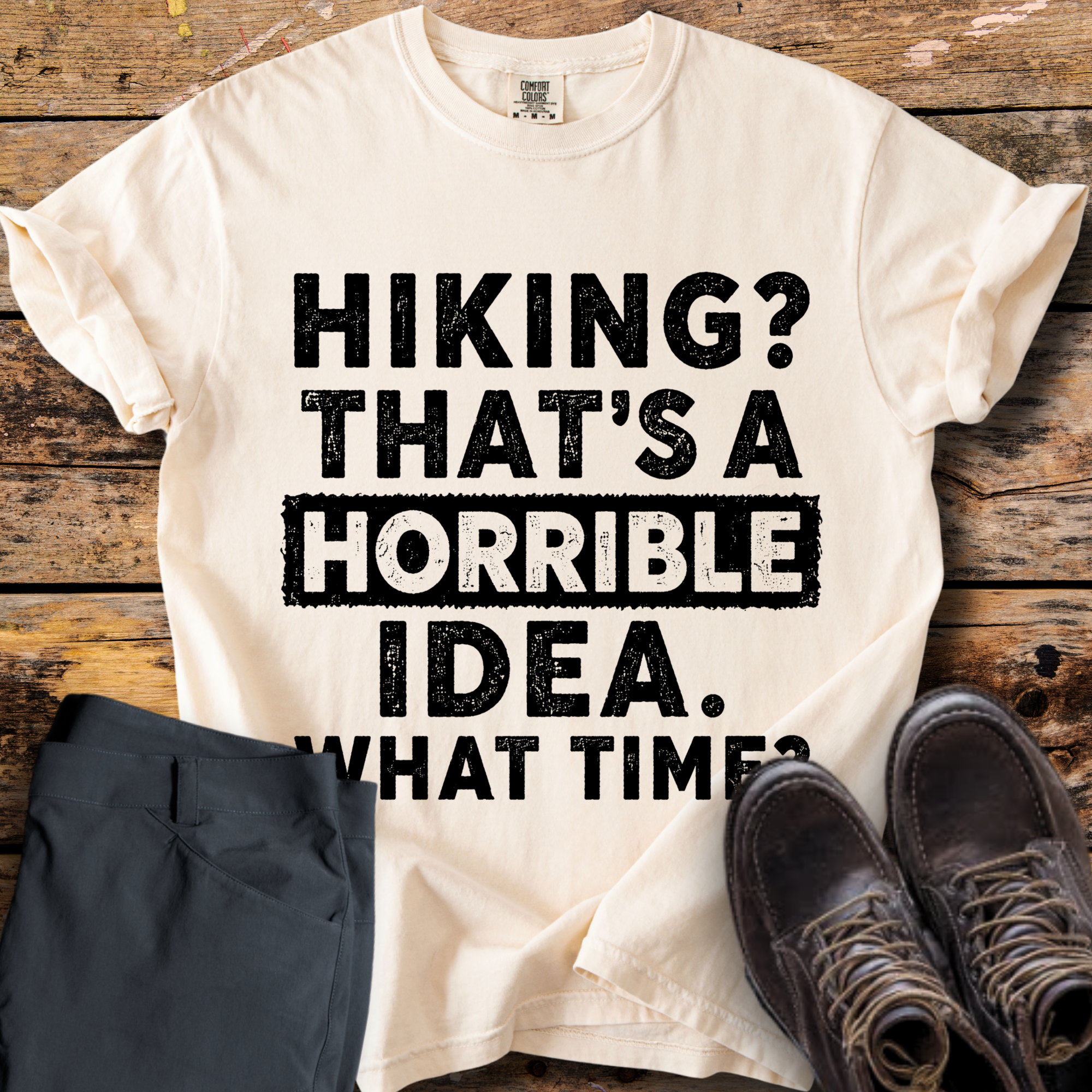 Hiking Horrible Idea T-Shirt