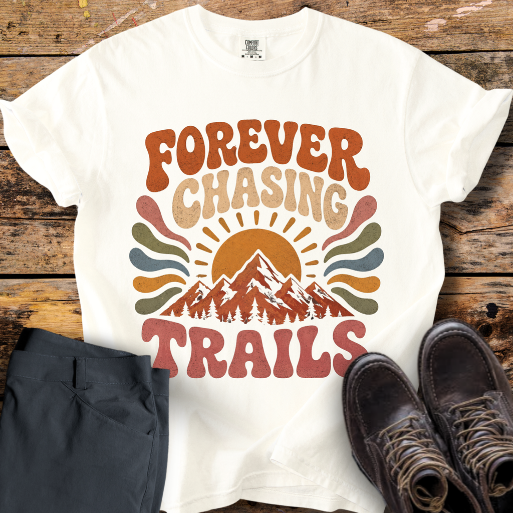Forever Chasing Trails Retro T-Shirt
