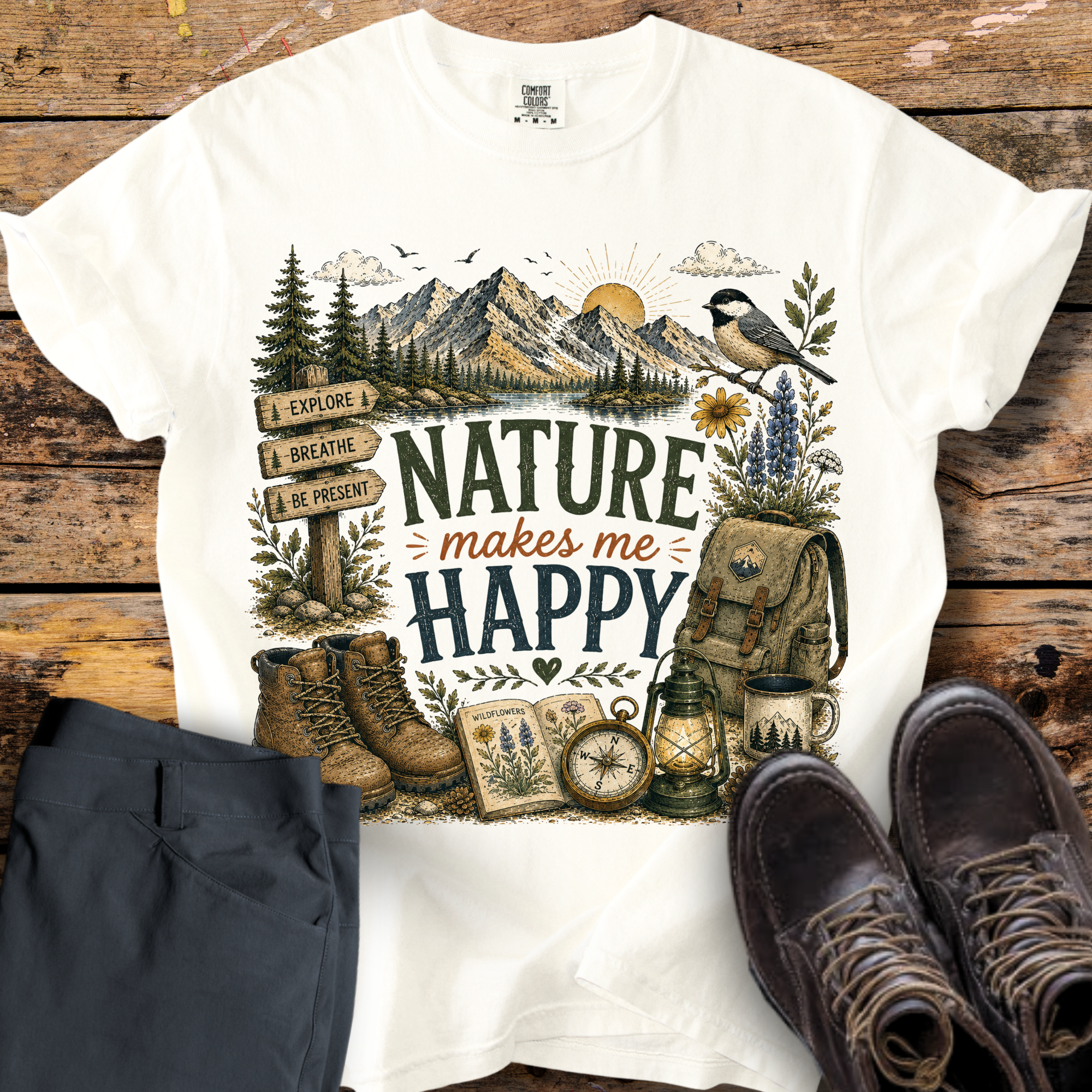 Nature Makes Me Happy T-Shirt