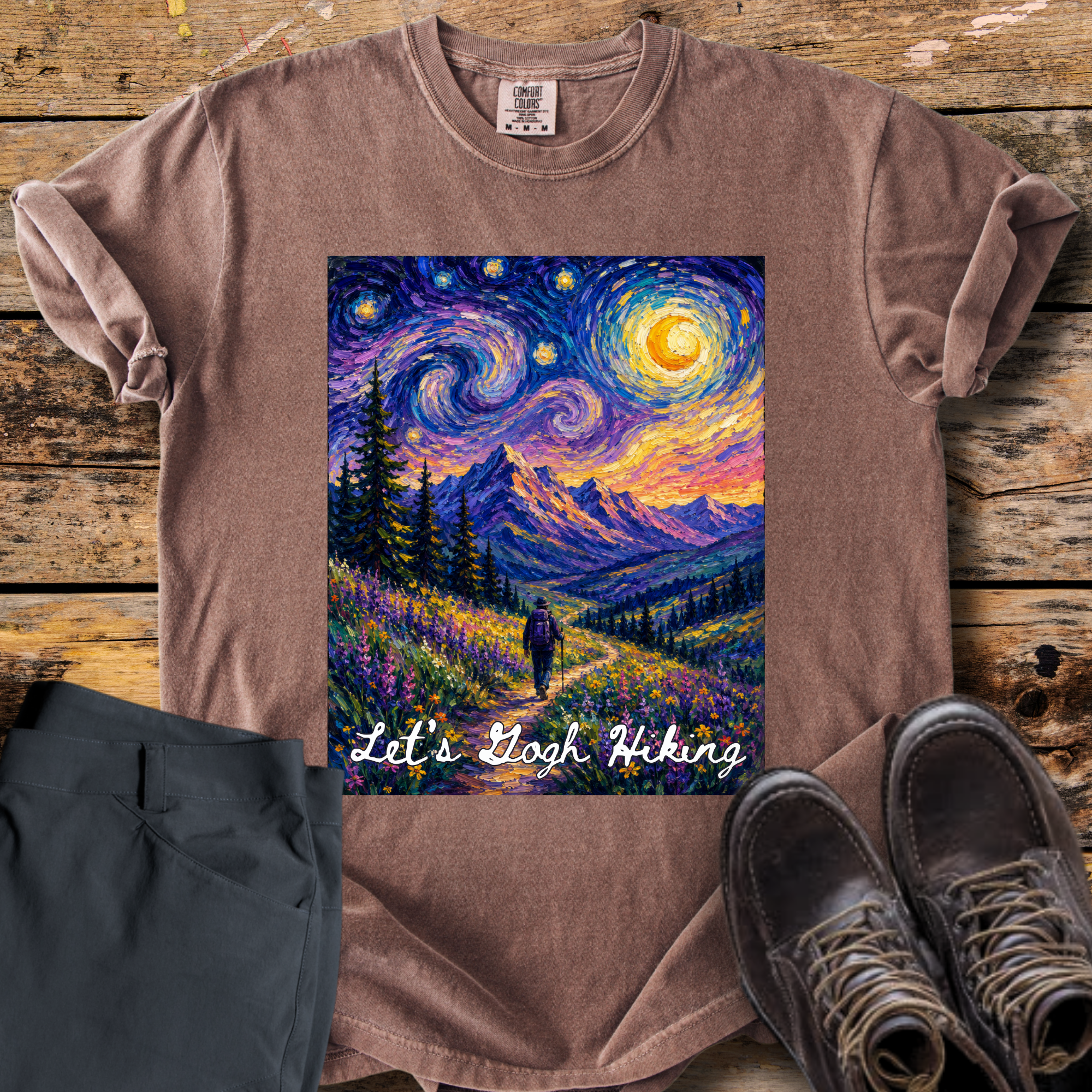 Let's Gogh Hiking T-Shirt