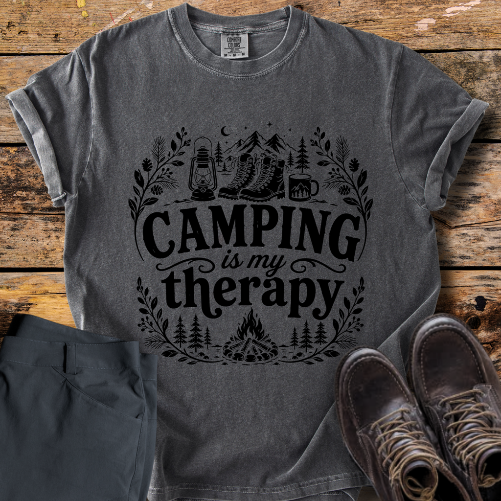 Camping Is My Therapy T-Shirt