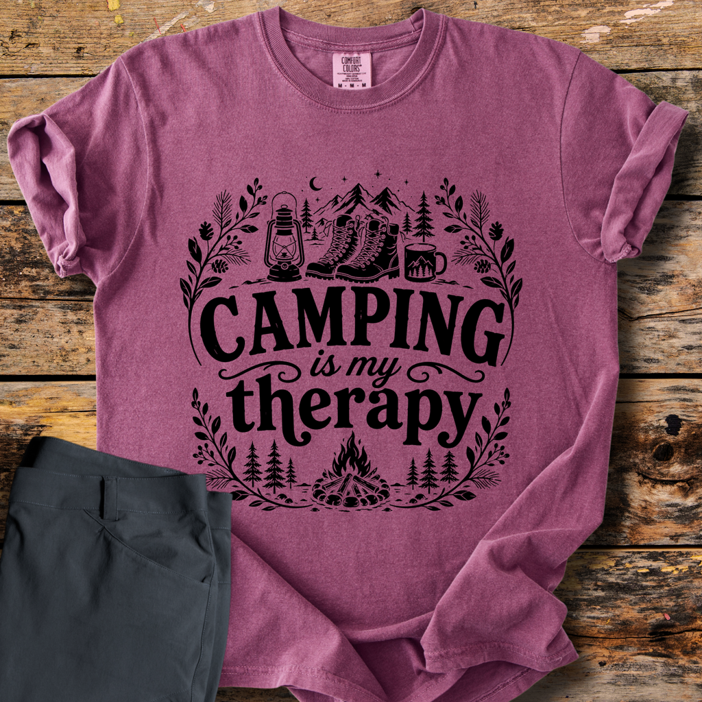 Camping Is My Therapy T-Shirt