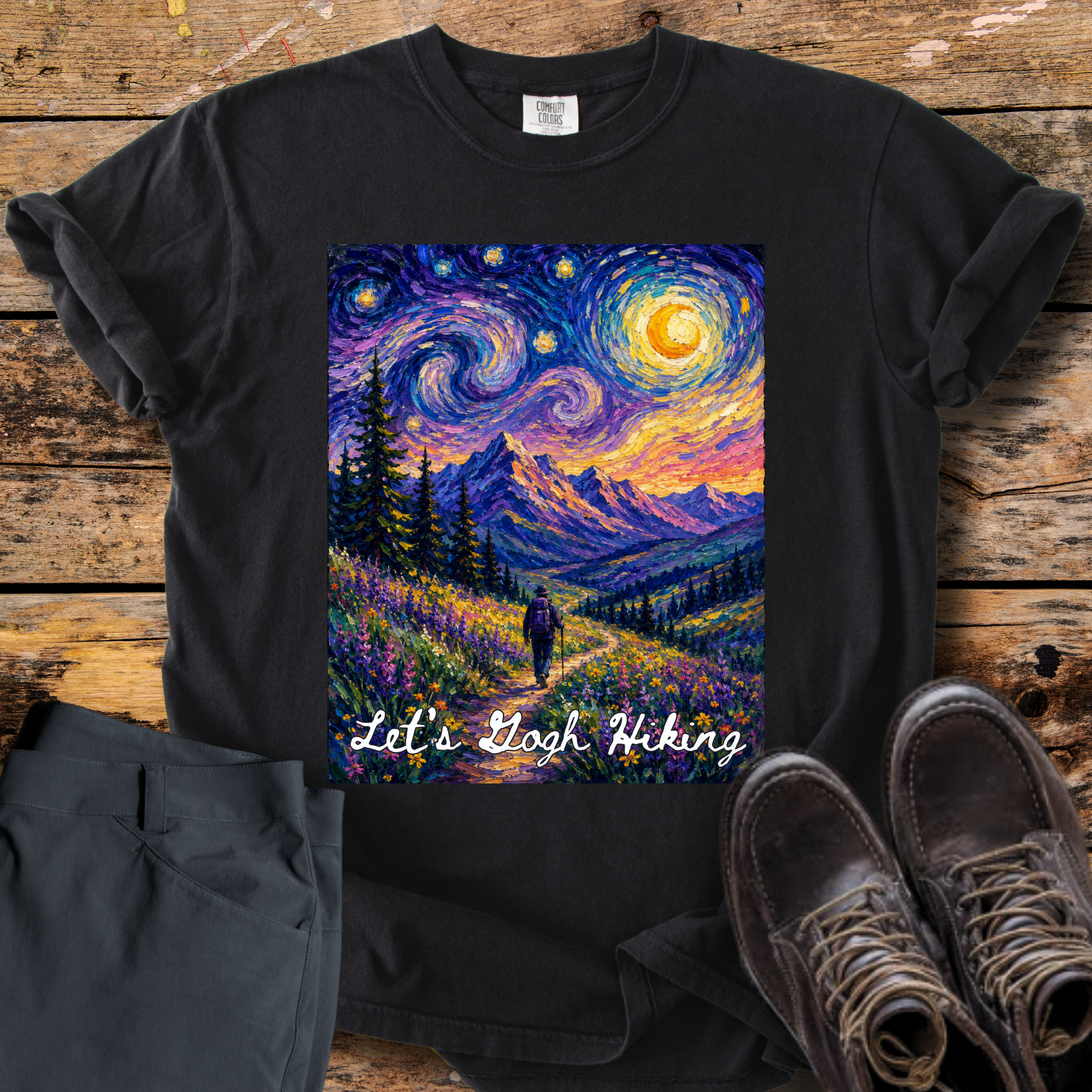 Let's Gogh Hiking T-Shirt