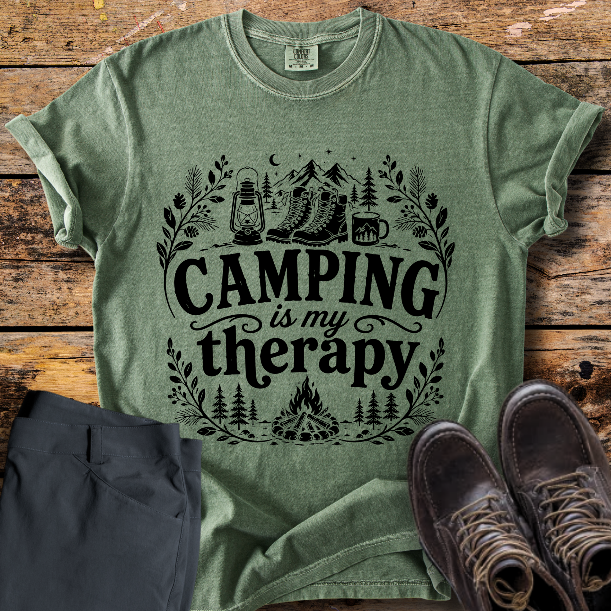 Camping Is My Therapy T-Shirt