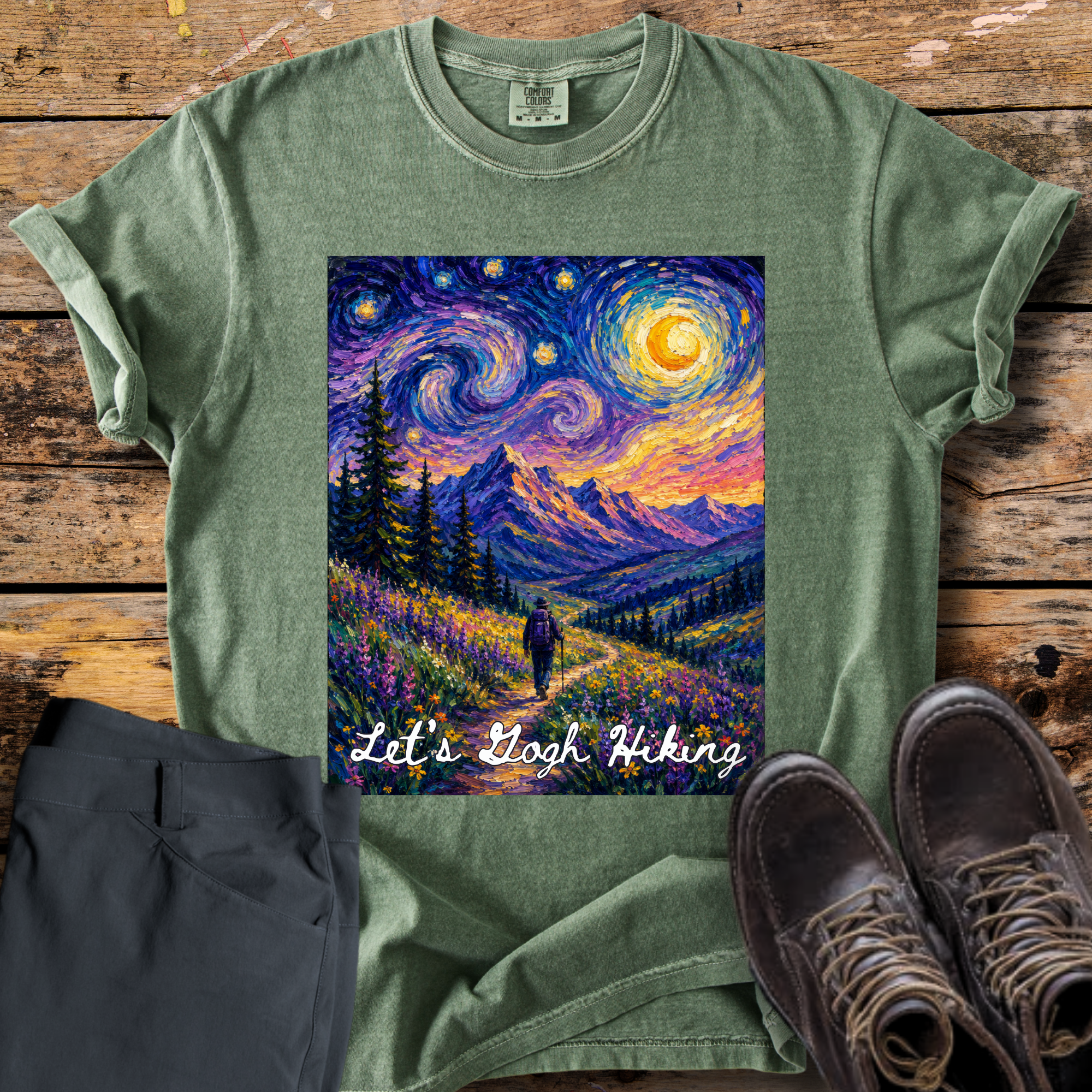 Let's Gogh Hiking T-Shirt