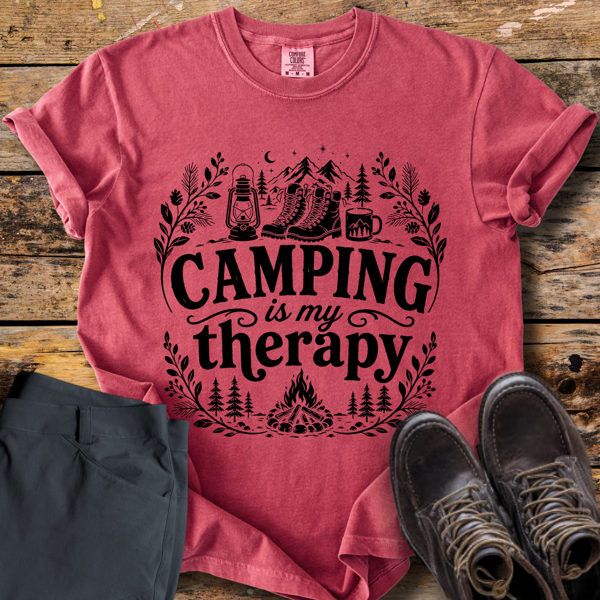 Camping Is My Therapy T-Shirt
