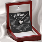 Endless Love For Daughter Necklace Gift Set