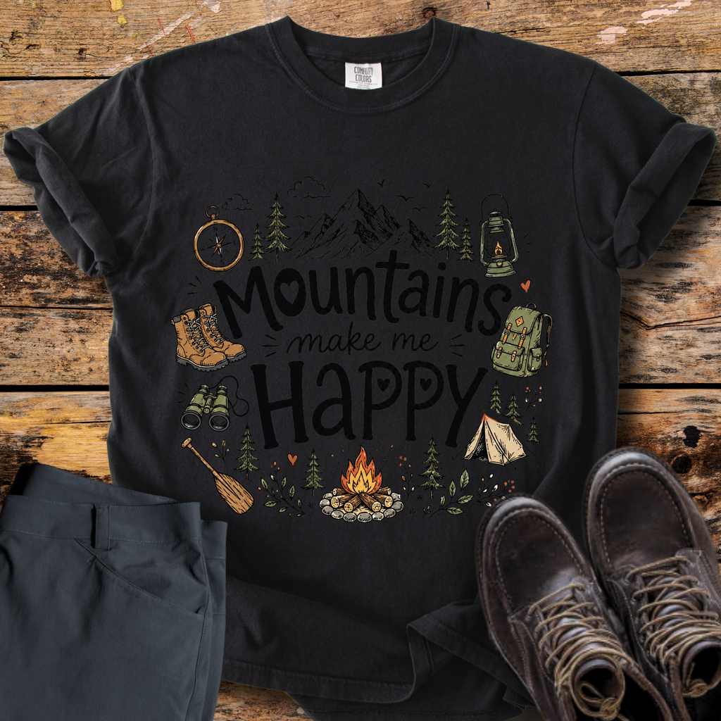 Mountains Make Me Happy T-Shirt