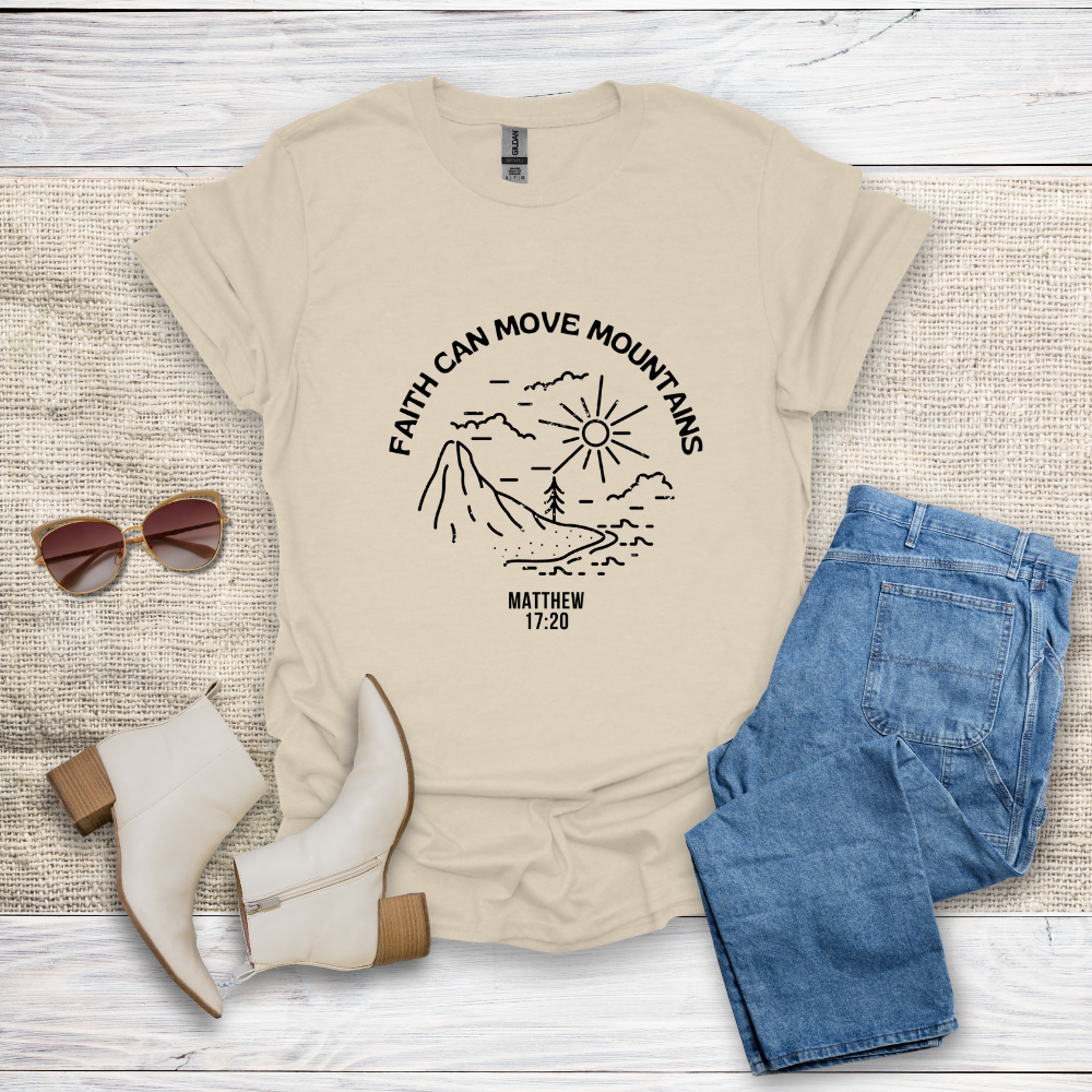Faith Can Move Mountains Unisex Softstyle T-Shirt - SST305V4