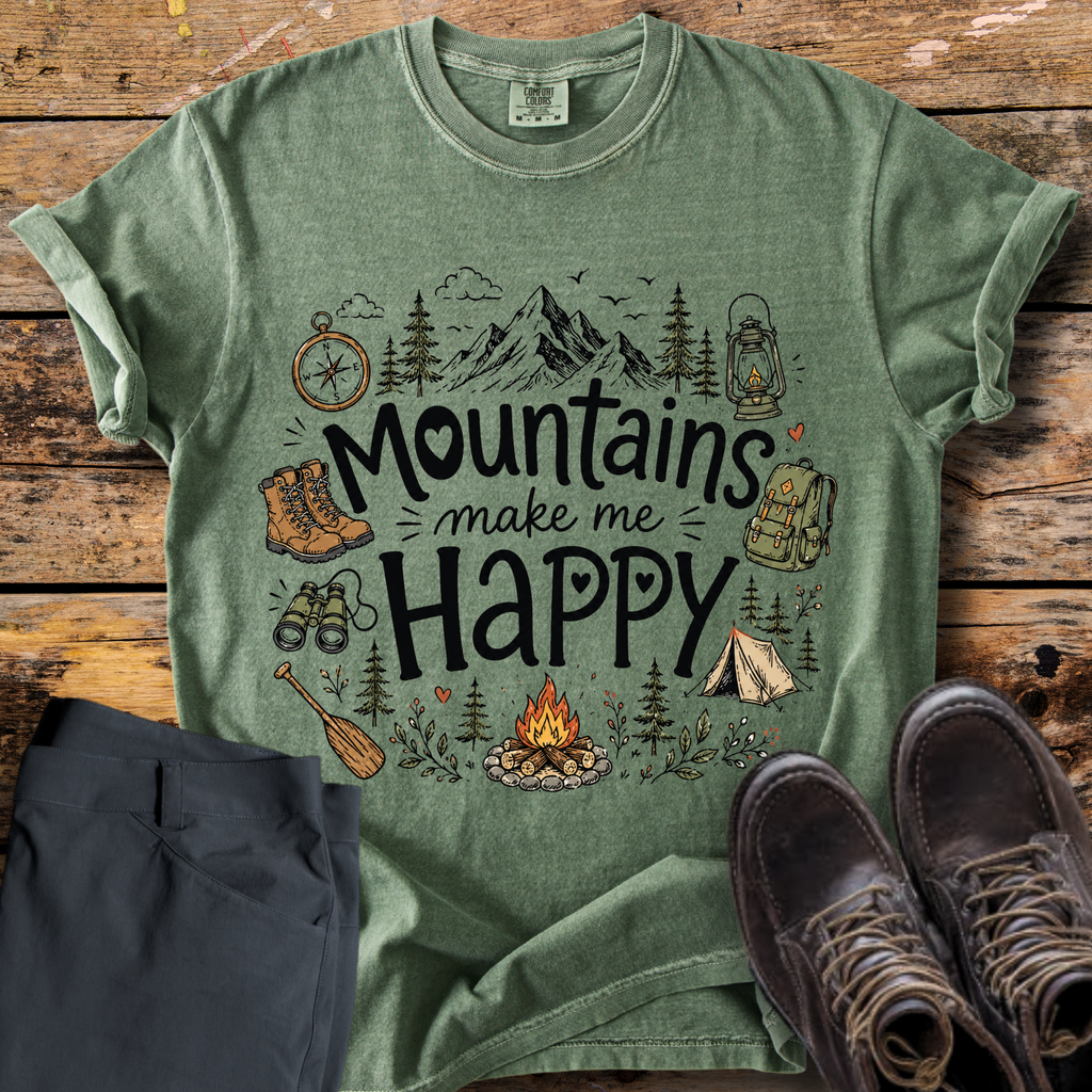Mountains Make Me Happy T-Shirt