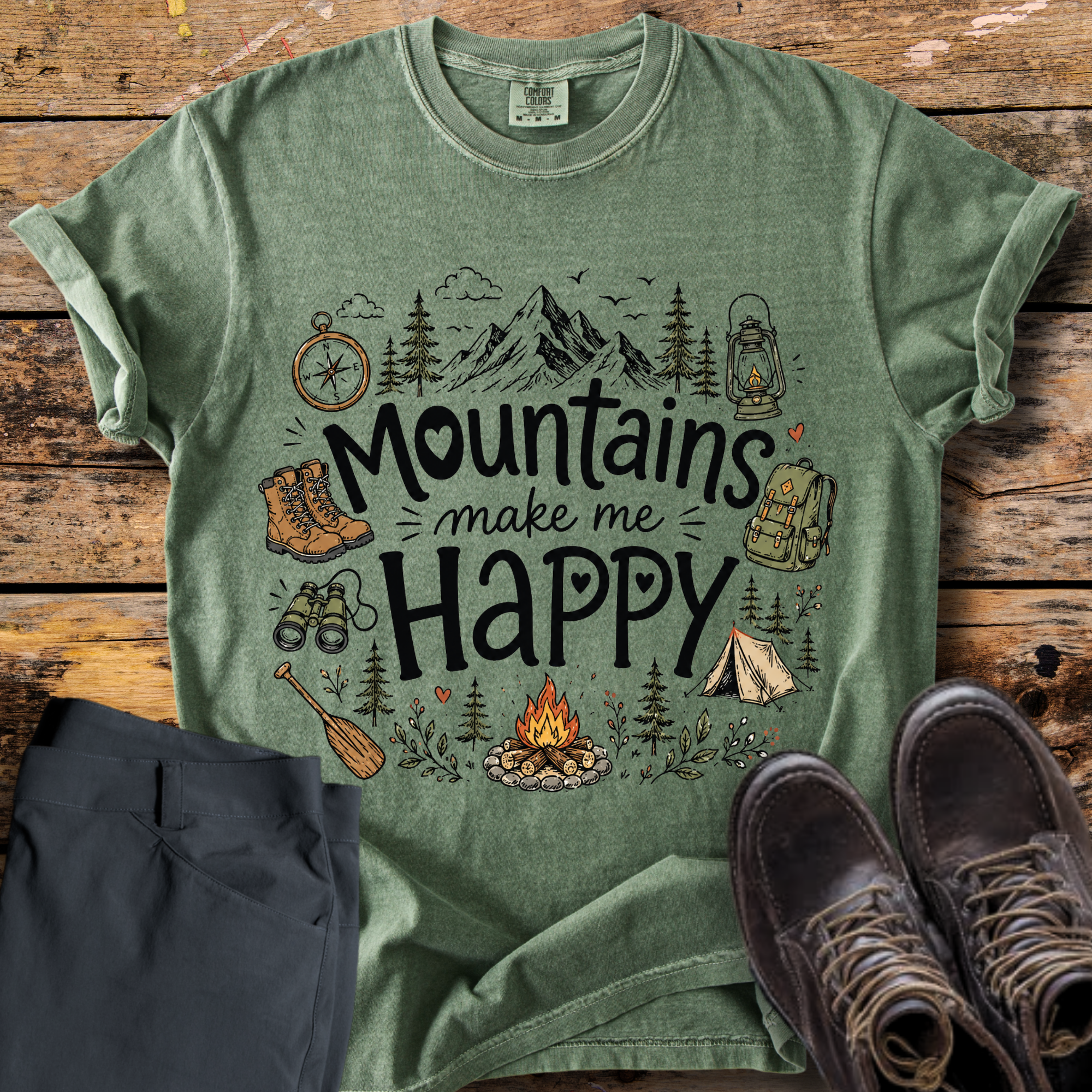 Mountains Make Me Happy T-Shirt