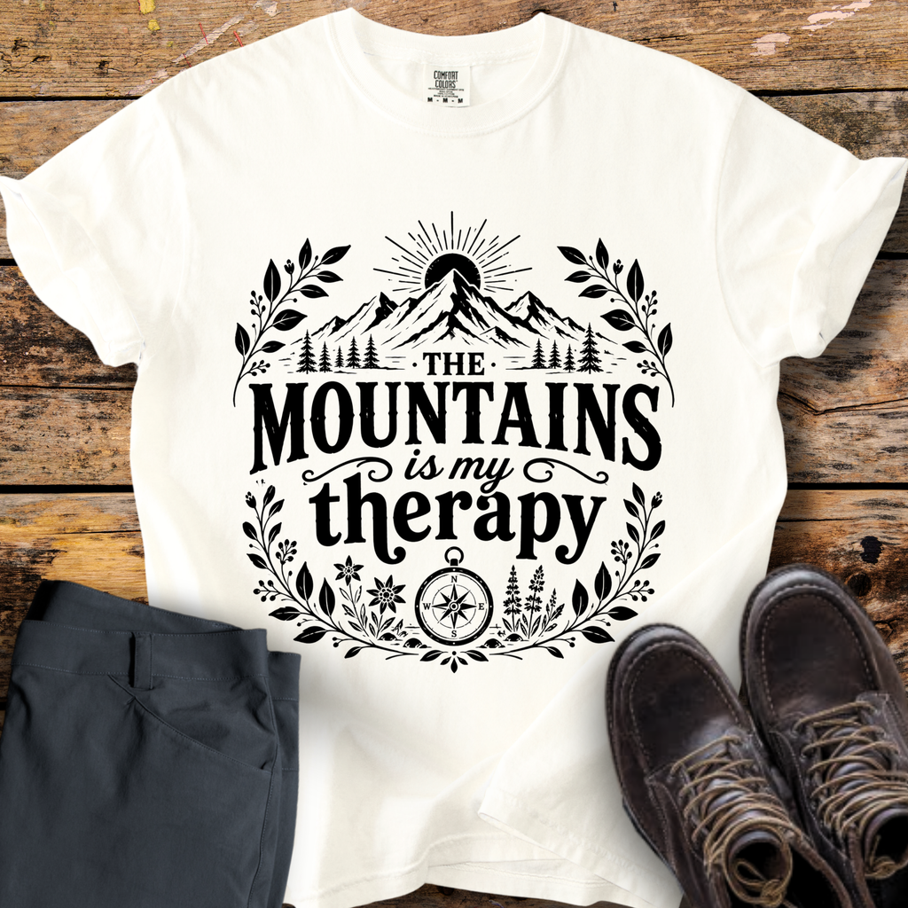 The Mountains Is My Therapy T-Shirt