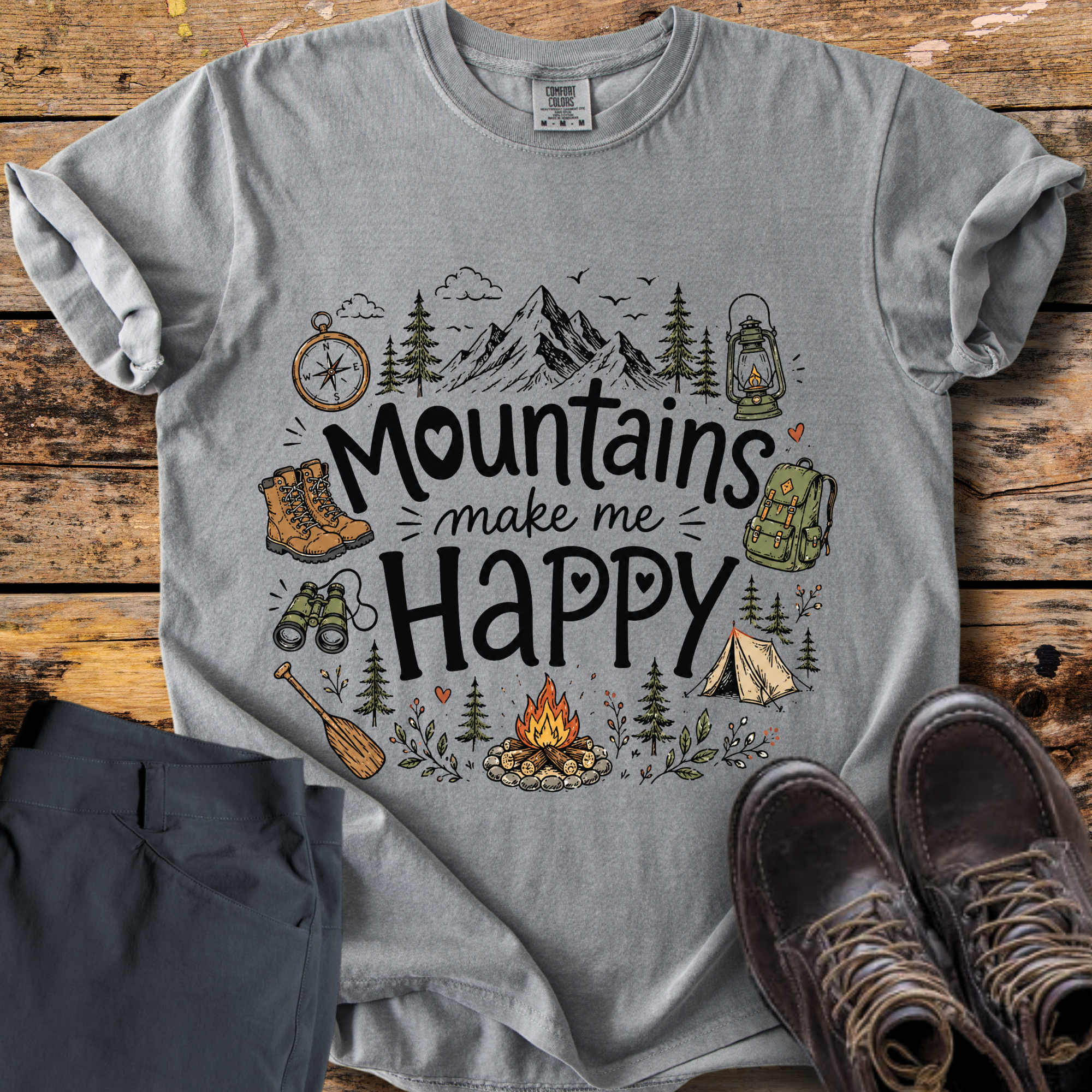 Mountains Make Me Happy T-Shirt