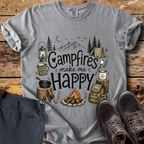 Campfires Make Me Happy T-Shirt