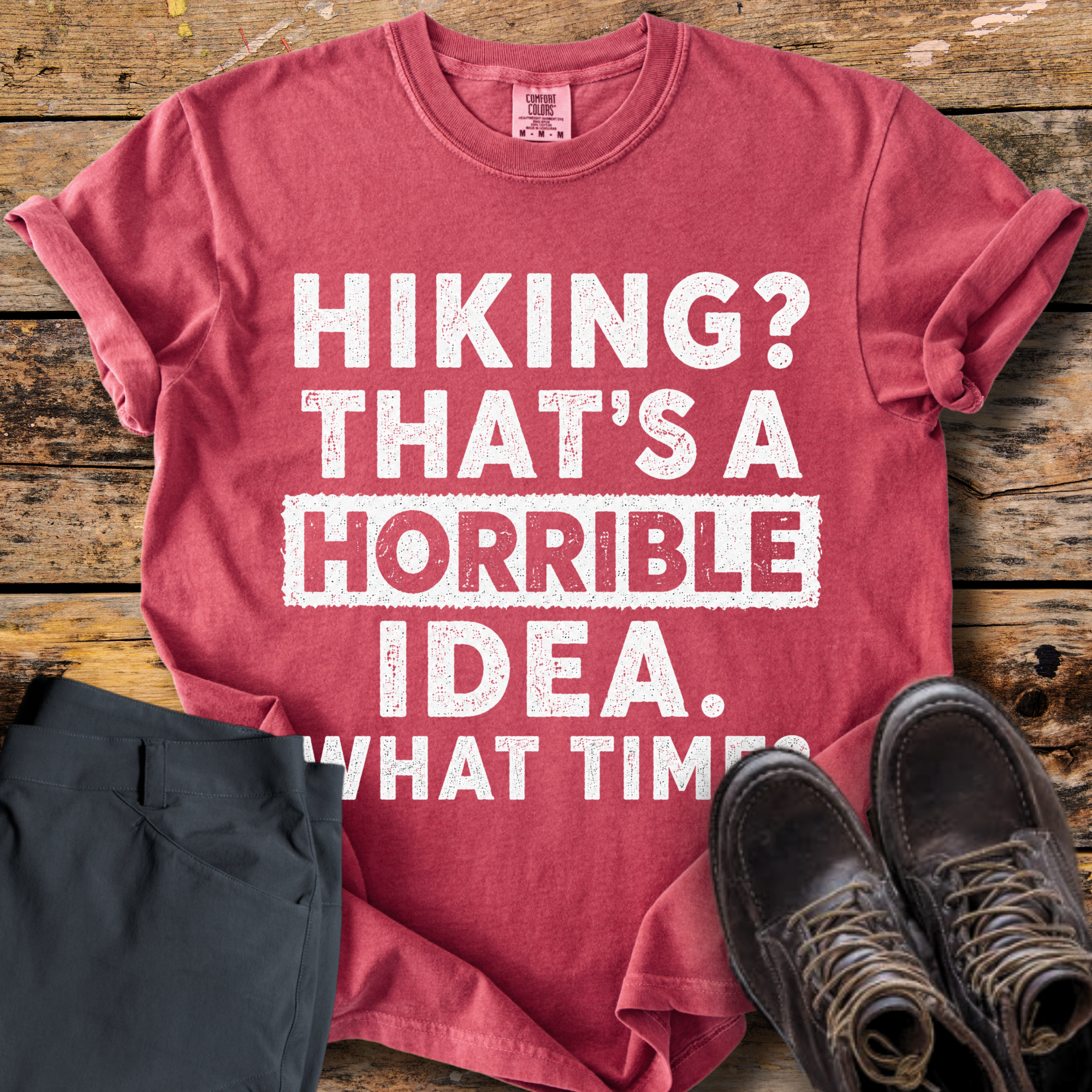 Hiking Horrible Idea T-Shirt
