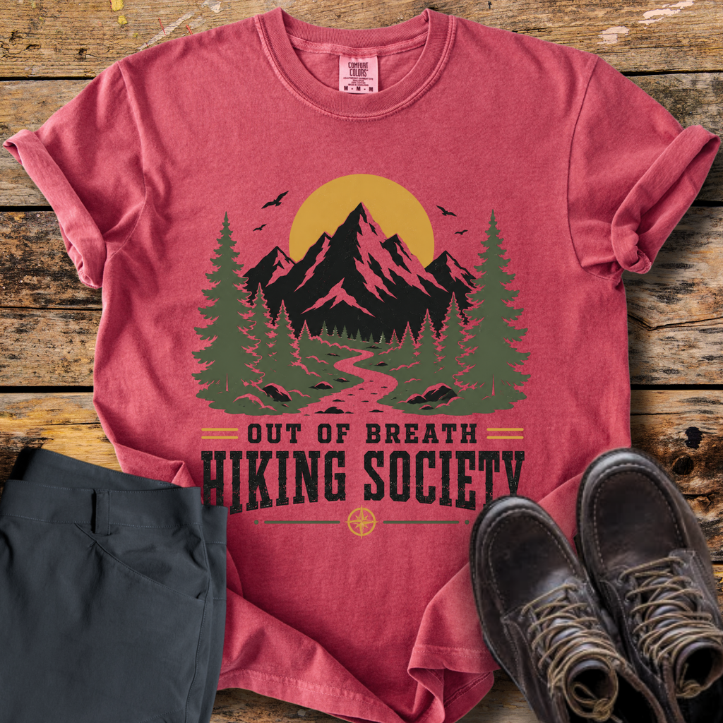 Out Of Breath Hiking Society T-Shirt