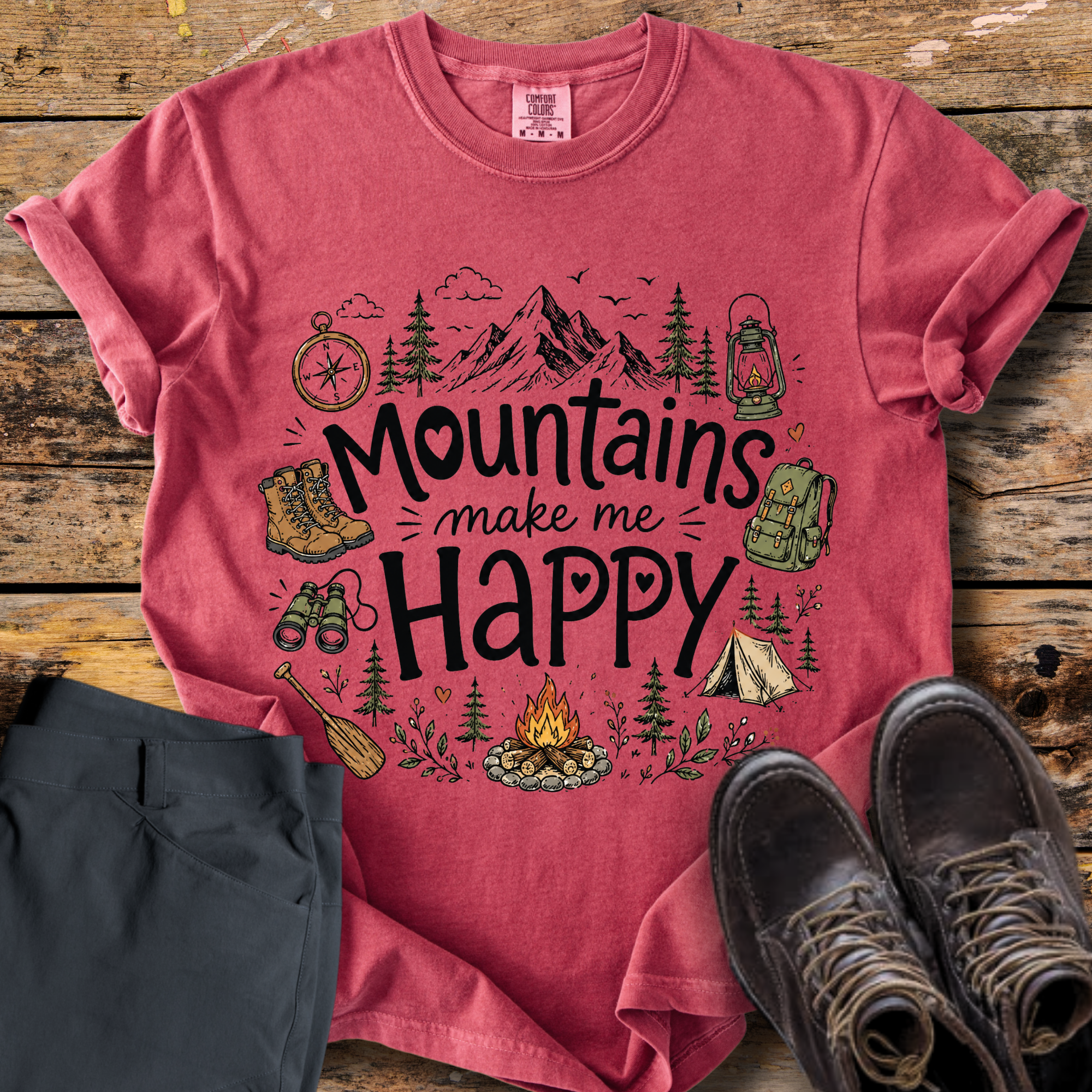 Mountains Make Me Happy T-Shirt
