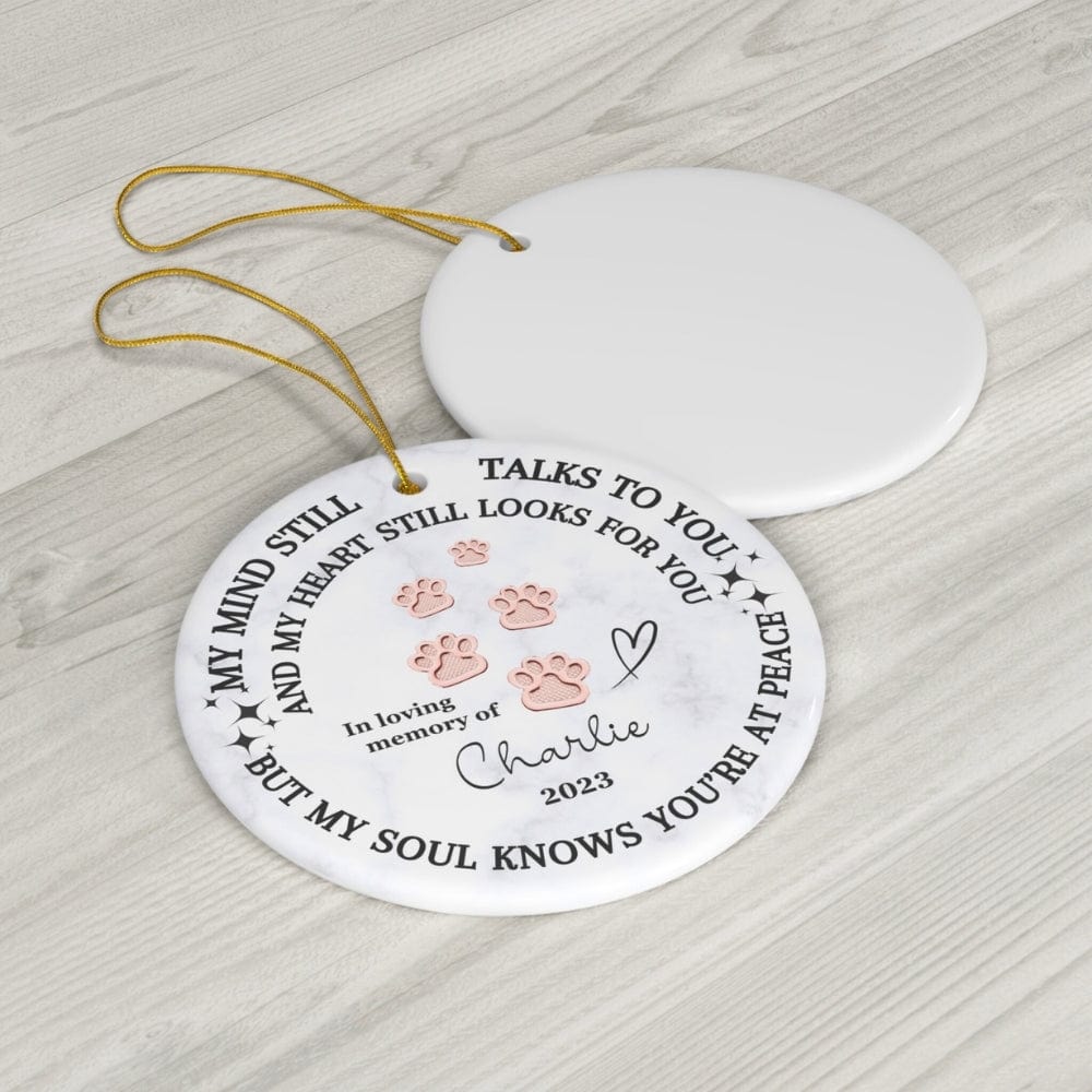 Paws in Peace: Personalized Pet Memorial Ornament