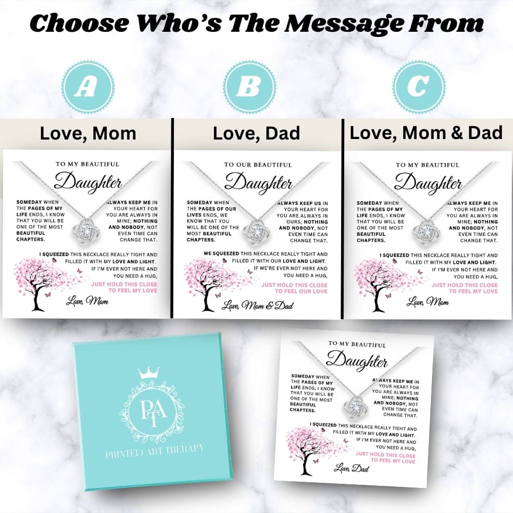 Eternal Love & Light: Necklace Gift Set for Daughter